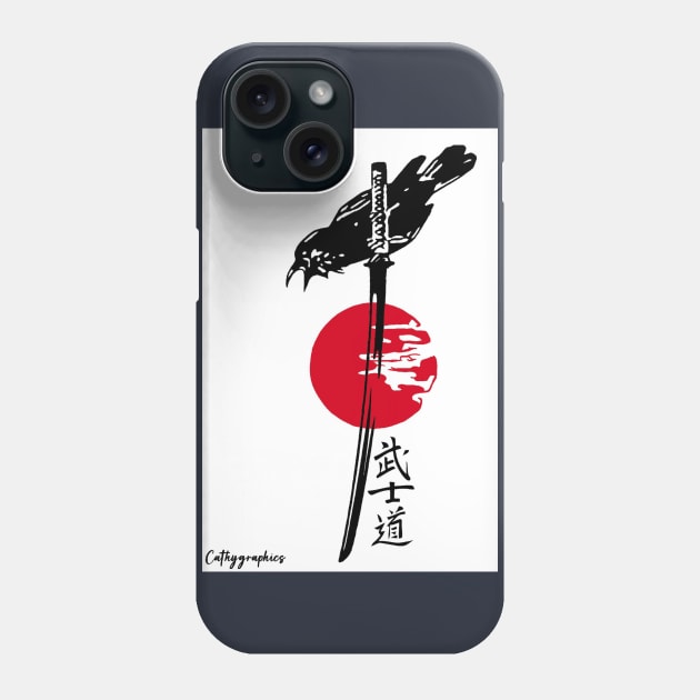 Japanese saber Phone Case by CathyGraphics