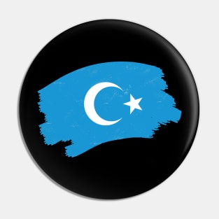 Free the Uyghurs - Save Uyghur Flag Pin