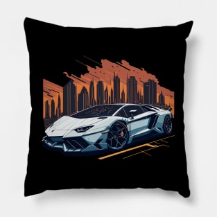 Lamborghini Aventador Luxury Car Pillow