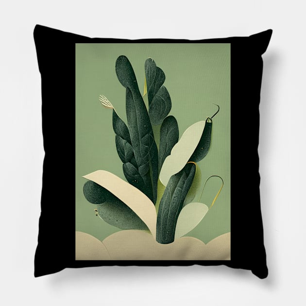 Botanicals Pillow by deificusArt