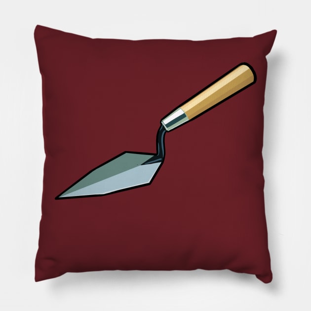 Digging Trowel Garden Tool Throw Pillow