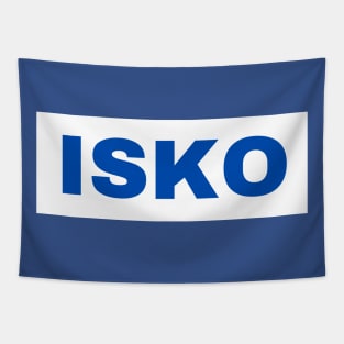 White and Blue Isko Moreno for President 2022 Tapestry