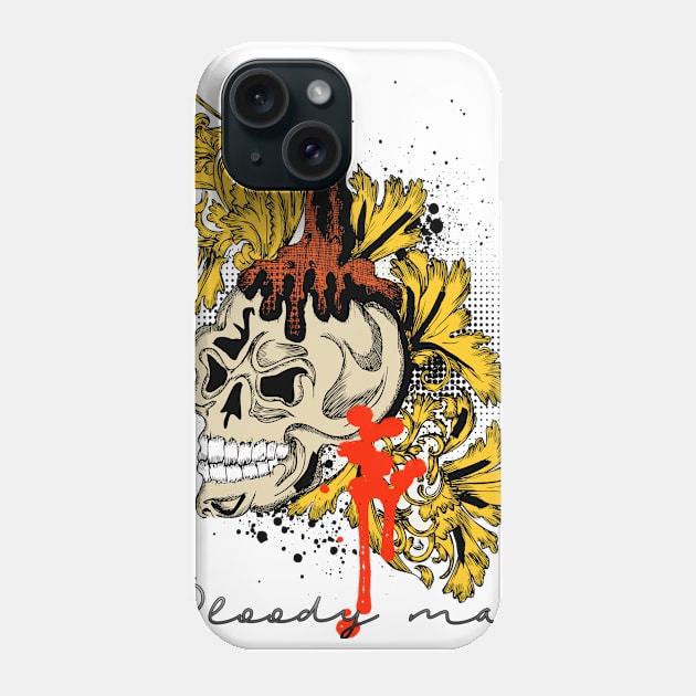 Blood man ( Horror ) Phone Case by Creativehub