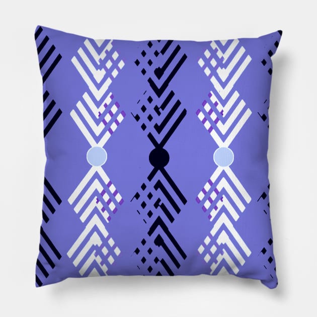 Migrating Mind Into Blue Pillow by L'Appel du Vide Designs by Danielle Canonico