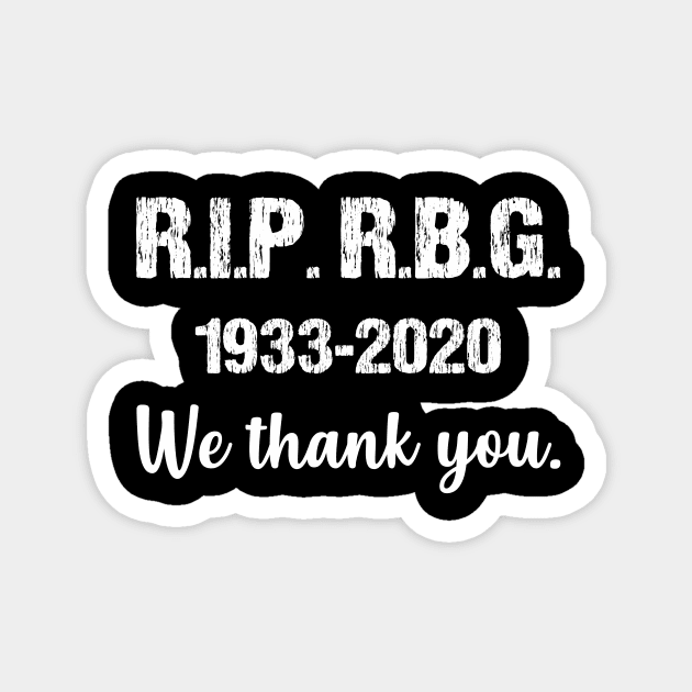 R.I.P. R.B.G. Magnet by AmandaPandaBrand