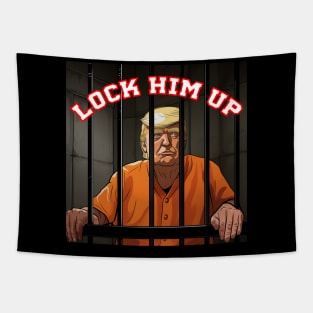 Trump Lock Him Up Tapestry