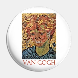 Young Man with Cornflower by Vincent van Gogh Pin