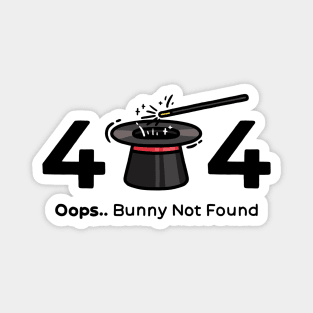 Bunny Not Found Magnet