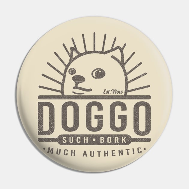 Much Logo Wow Pin by BeanePod