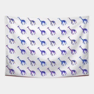 The Colorful Giraffes Tapestry