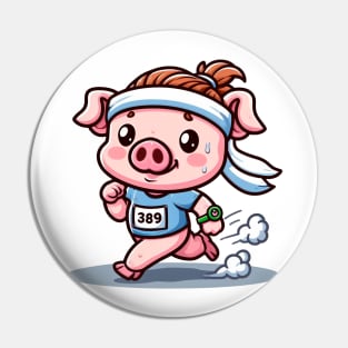 Running Piglet Pin