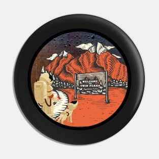 Twin Peaks Space Badge Pin