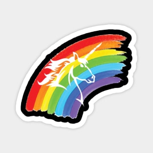 Unicorn with Rainbow Magnet