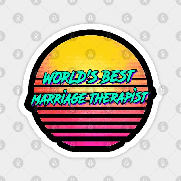 1980s Retro Marriage Therapist Gift Magnet by GWENT