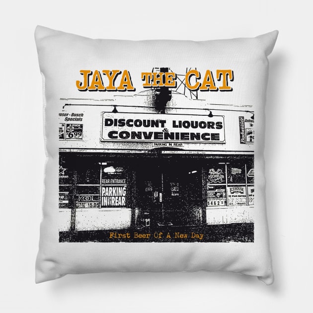 Jaya The Cat First Beer of A New Day Pillow by LeRobrts