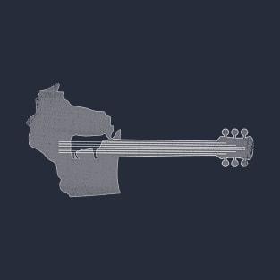 Wisconsin Guitarist 6-String Guitar Player Wisconsin Musician T-Shirt