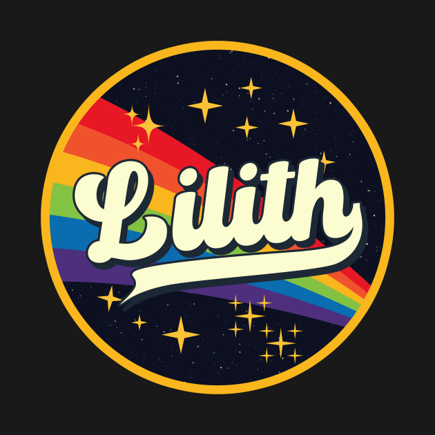 Lilith // Rainbow In Space Vintage Style by LMW Art