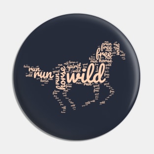 Wild & Free | Typography Design Pin