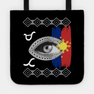 Philippine Flag Sun / Baybayin word Mata (Eye) Tote