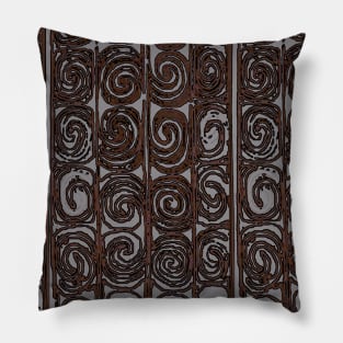 Papuan Branded Spiral Bamboo Design Pillow