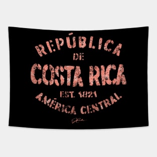 Republica de Costa Rica, America Central, Est. 1821 Tapestry