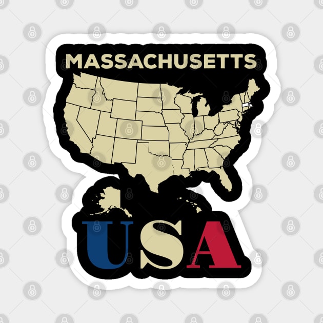 Massachusetts Magnet by Cuteepi