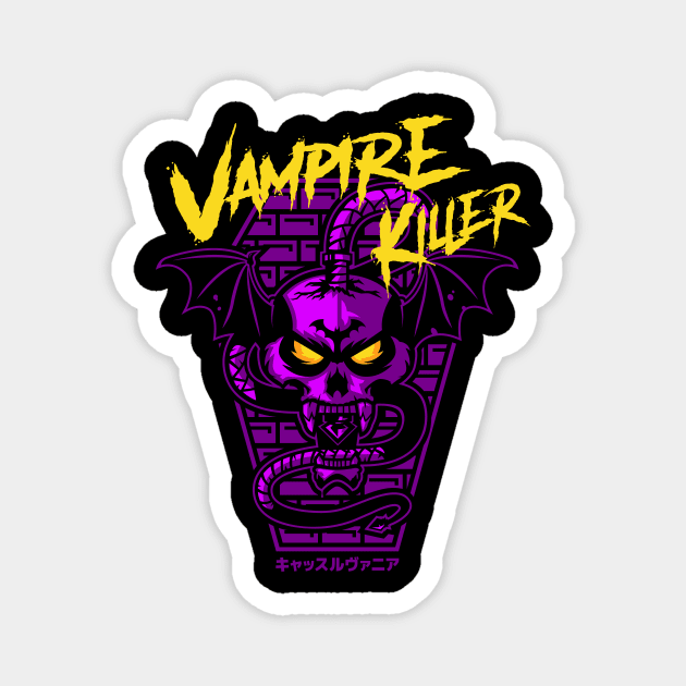 Vampire Killer (Purple) Magnet by demonigote