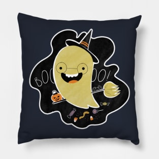 Cute Witch Ghost Pillow