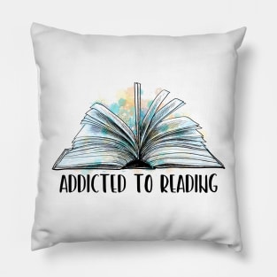 Addicted to reading Pillow