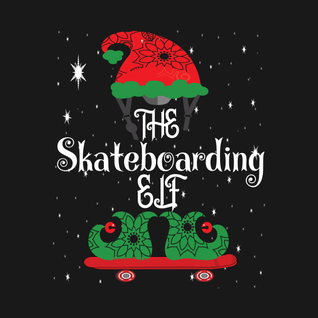 The skateboarding elf.. skateboarding christmas gifts by DODG99