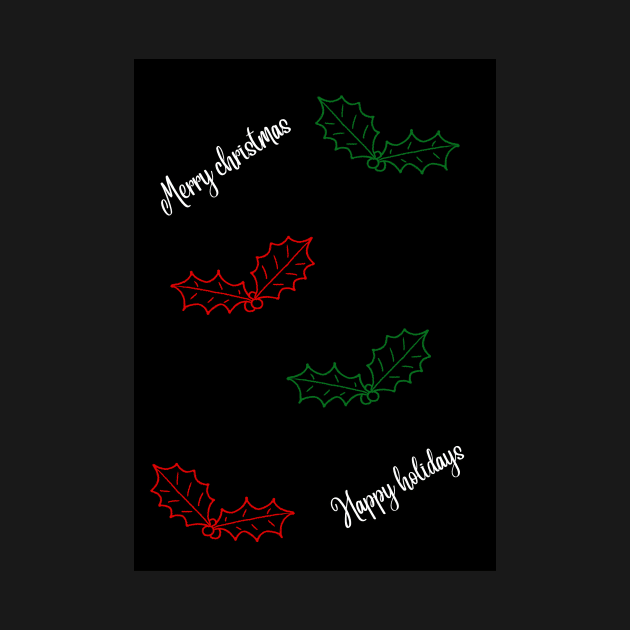 Simple merry christmas pattern by LukjanovArt