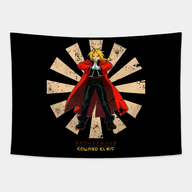 Edward Elric Retro Japanese Tapestry by Nova5