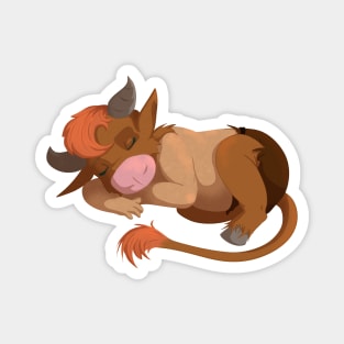 Sleeping Baby Minotaur Magnet