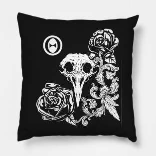 Bird Skull Pillow