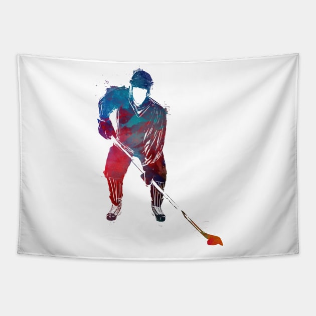 hockey player #hockey #sport Tapestry by JBJart