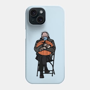 Bernie Sanders Holding Thanksgiving Pumpkin Phone Case