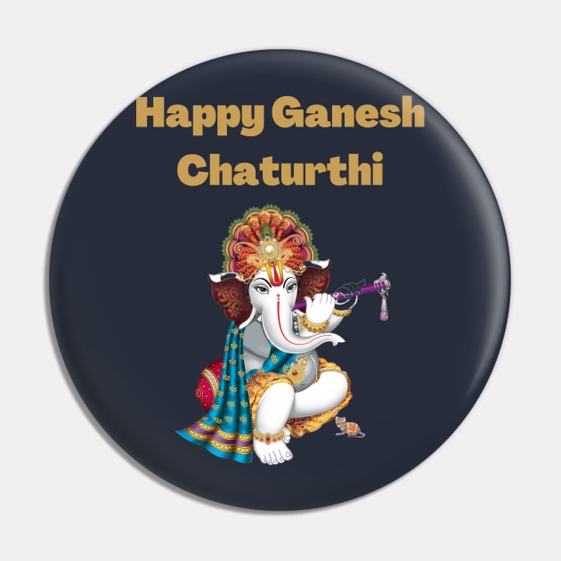 Happy Ganesh Chaturthi Pin by Souls.Print