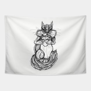 Chipmunk Snacks Tapestry