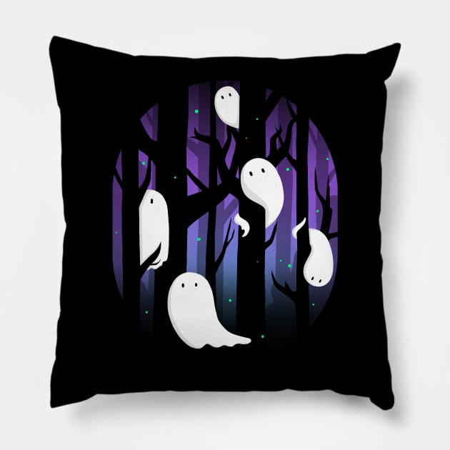 Ghosts in the Forest Pillow by perdita00