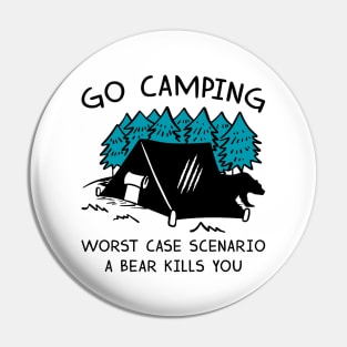 Go Camping Bear Pin