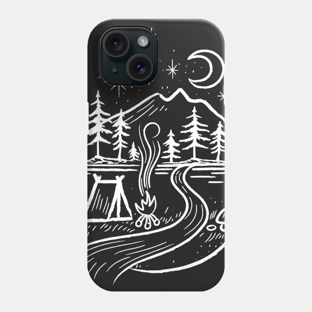 Camping Sign Phone Case by AVEandLIA