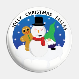 Jolly Christmas Fellas Pin