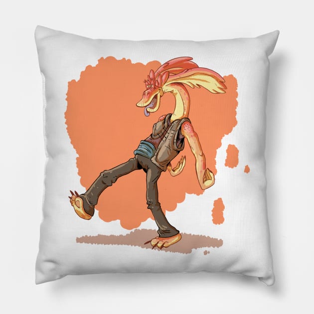 Jar-Jar Binks, Our Lord and Savior Pillow by MickeysaurusRex