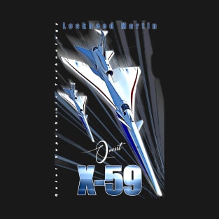 Lockheed Martin X-59 Quesst QueSST Supersonic Aircraft T-Shirt