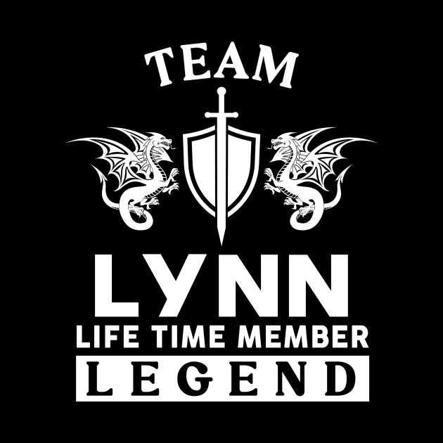 Lynn Name T Shirt - Lynn Life Time Member Legend Gift Item Tee by unendurableslemp118