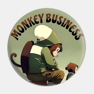 Monkey Business Pin