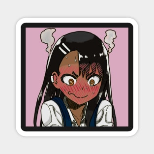 Blushing Nagatoro || Don't bully me Miss Nagatoro Merch Magnet