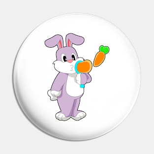 Rabbit Soap bubbles Carrot Pin