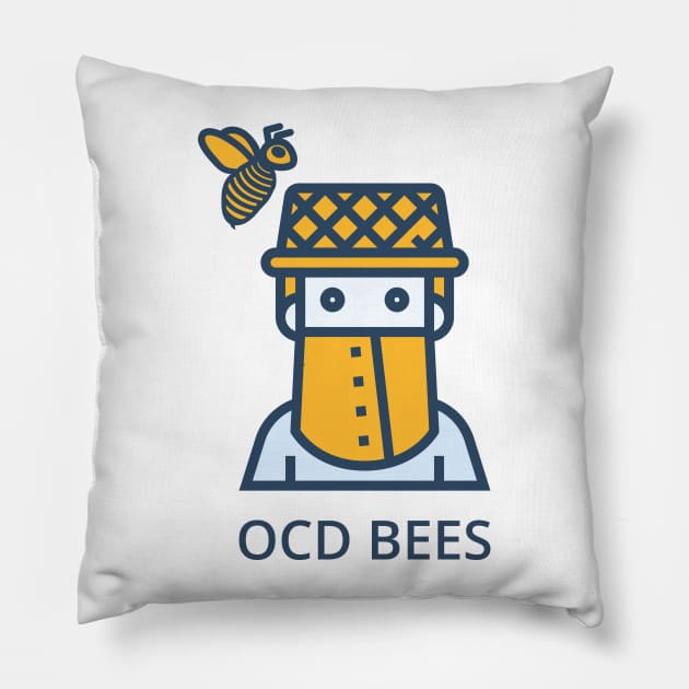 OCD Bees Pillow by 5ivecanons