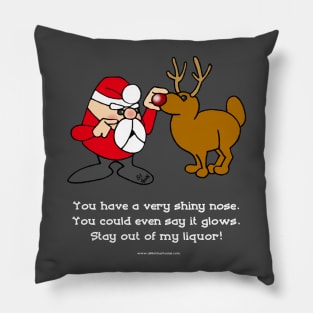 Funny Rude Santa Cartoons by Bill Abbott Pillow